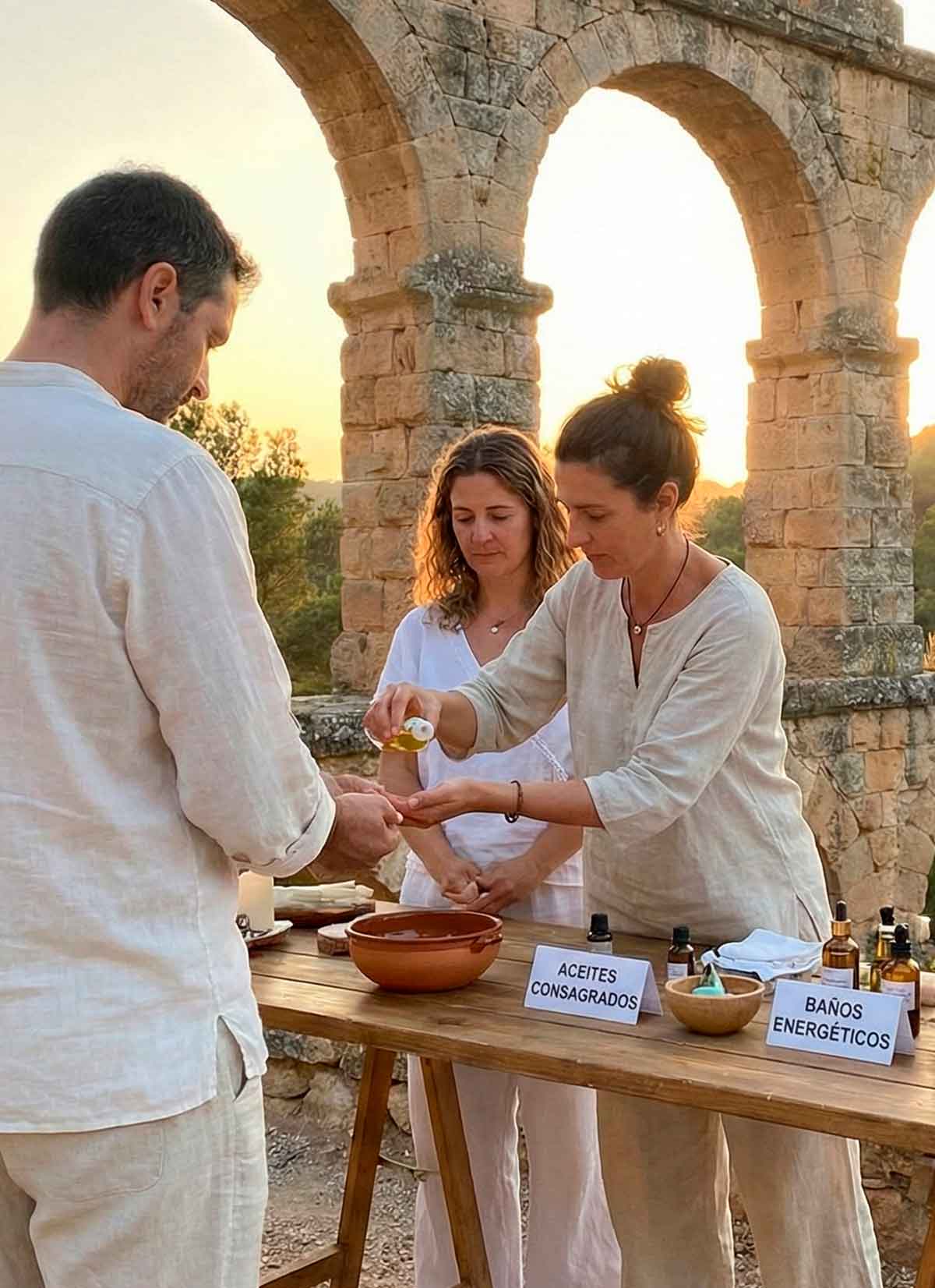 Aceites consagrados y baños energéticos